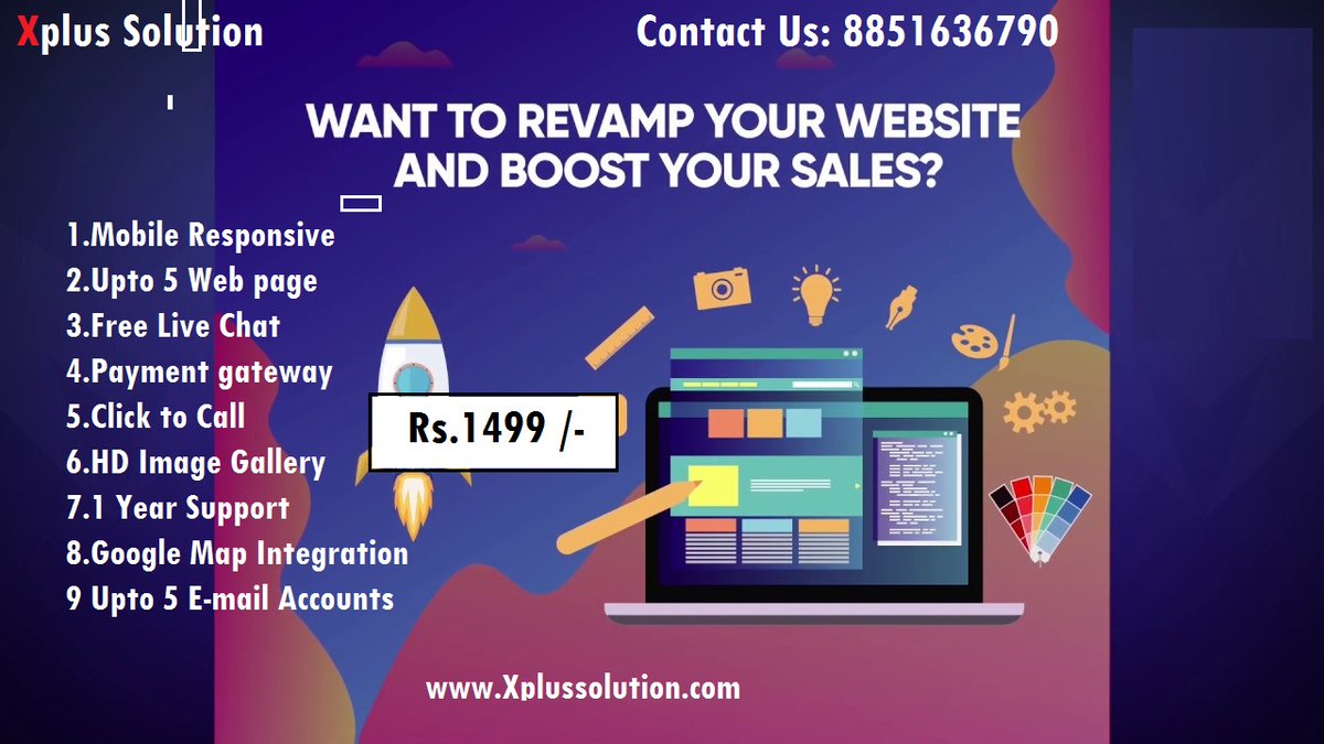 xplus_solution's tweet image. Good Business Needs a Great  Website.
Contact Us Now : 8851636790
#website #websitedevelopemnet #websitecreators #websitedesign #websitedesiging #websitecreation #websitebuilder #websitemaker #websiteproviders #websiteprovider #websiteexperts #websitedesigner