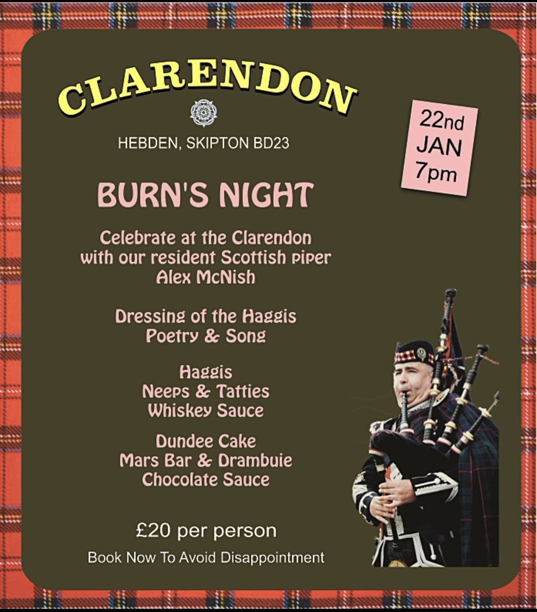 Burn’s night at the Clarendon