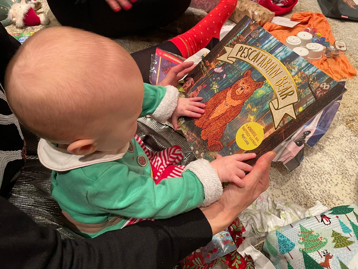 PesciBear's tweet photo. It's been so lovely to see lots of photos of children enjoying their copy of Pescatarian Bear over Christmas. Santa Claus chose well.
🐻🐟 https://t.co/wCPZyGXB8x https://t.co/DLDwSvHJeJ
