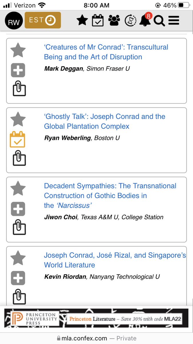 ryweb's tweet image. Today at 1:45pm EST! Joseph Conrad and the global plantation + 3 other topics mla.confex.com/mla/2022/meeti… #MLA2022 #MLA22