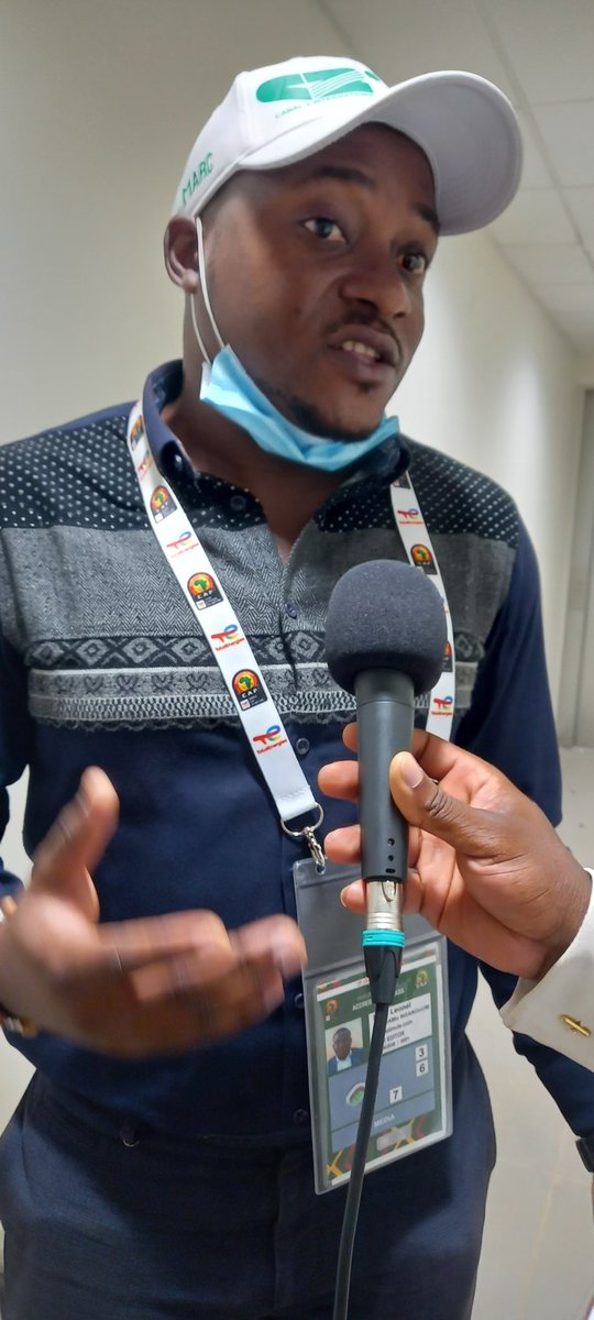 sidiklombardi's tweet photo. #ACTU_CAN
@MarcCHOUAMO a répondu à quelques unes de mes questions.  Pour lui le coup d'envoi c'est demain et comme rien n'est parfait, nous osons croire qu'on aura une belle can.
#CAN2021 
#AFCON2021 
#lacandesidik https://t.co/H2iQHTr6xb