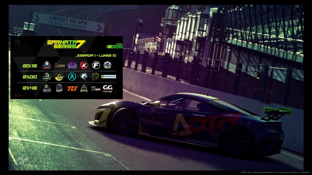 Proximo lunes volvemos a la competición en la #GARNATASERIES7 de @alejandro_garnata. 
Vamos 💪🏻💪🏻!! #rompiendoeljuego #granturismosport #PlayStation #Simracing