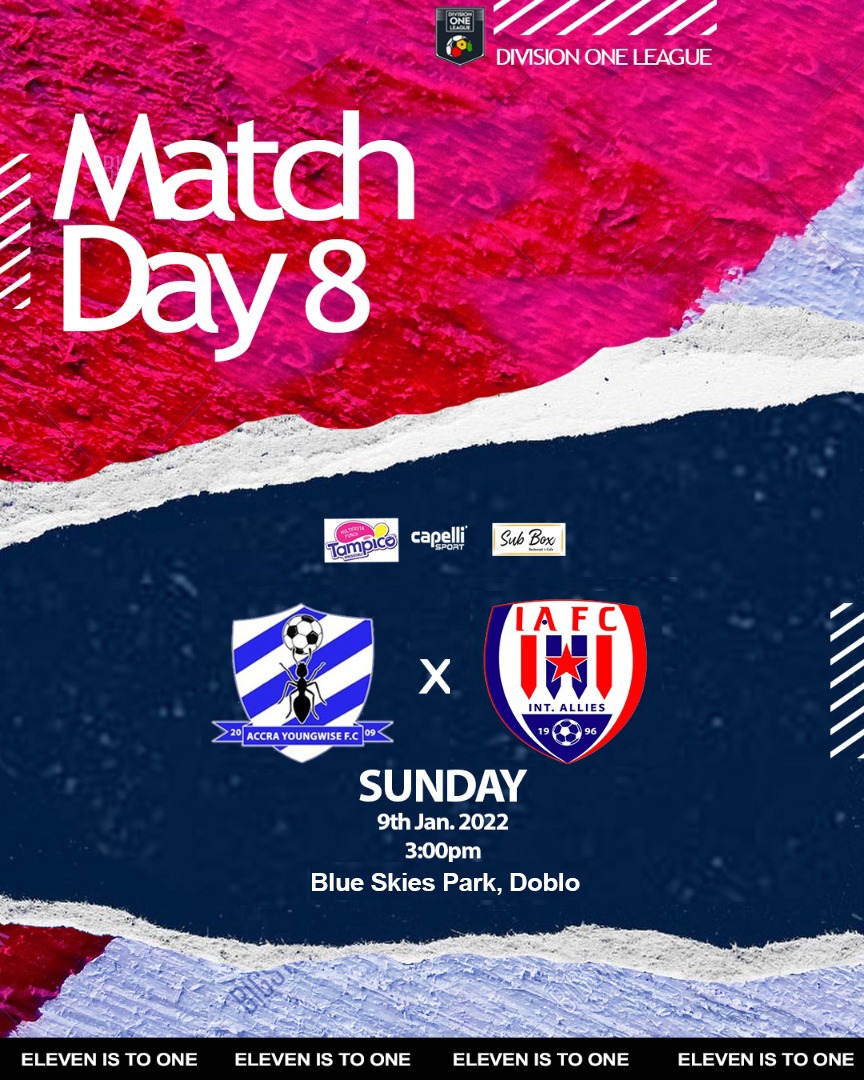 InterAlliesFC's tweet photo. π UP NEXT - SUNDAY π
β½ Young Wise π Inter Allies
π Blue Skies Park, Doblo
π 9th January 2022
β 3:00pm
π #DOLwk8
π± #WiseAllies
π΄βͺπ΅ #iafc | #ElevenIsToOne https://t.co/562BT4SIq5