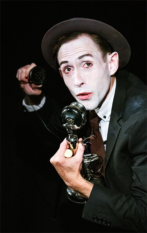 KennyMathieson's tweet image. Destiny Calling? - A portrait of @jddangerfield as Buster Keaton in @BusterMusical which was @ThePleasance during @edfringe 2018.