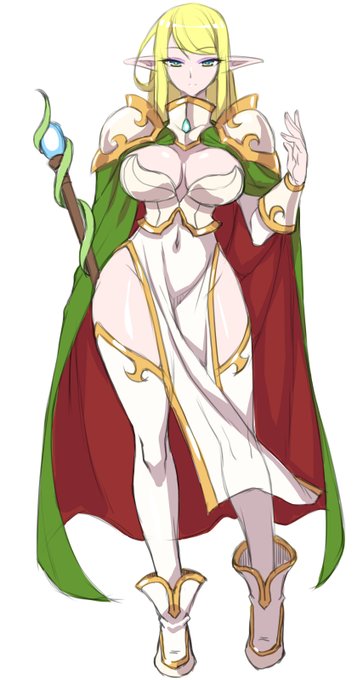 宮廷森司祭(仮)
神官闘士や魔法剣士らと並ぶ最高位の冒険者のひとり
種族はハイエルフ 