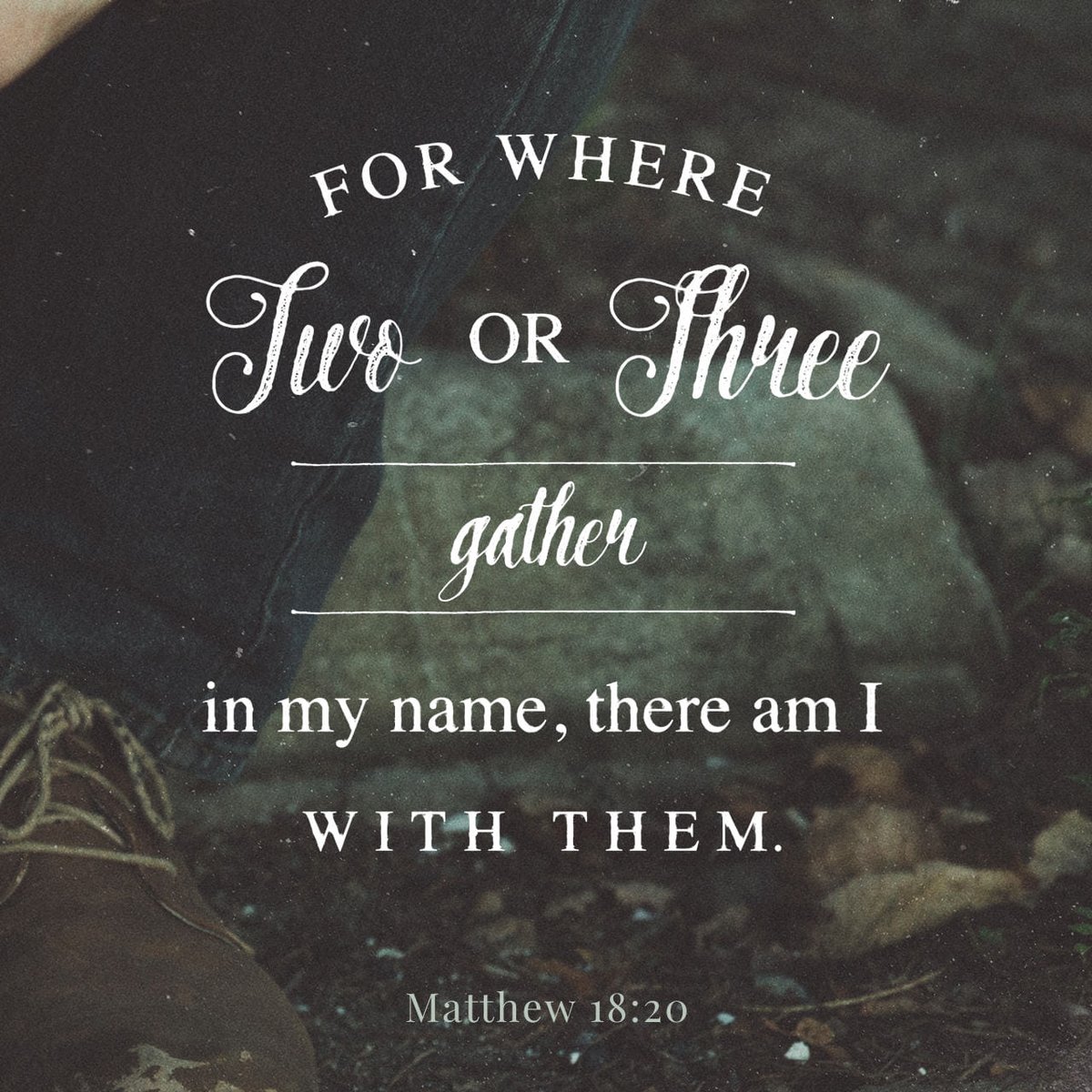 thensbtech's tweet image. For wherever two or three are gathered (drawn together as My followers) in (into) My name, there I AM in the midst of them. [Exod. 3:14.]
Matthew 18:20 AMPC
bible.com/bible/8/mat.18…
