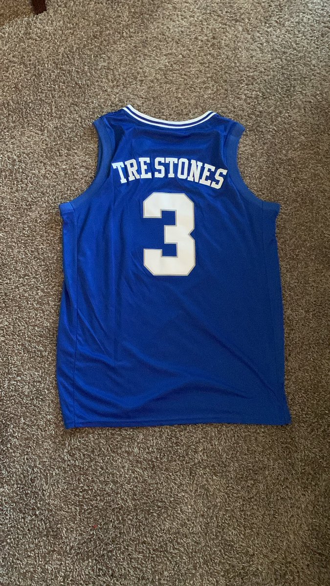 All_Cam23's tweet photo. Happy birthday king @Tre3Jones 😈 had to get this baby personalized after that buzzer beater at Carolina… so worth it 👀 #gthc #trestones #letsgoduke #DukeintheNBA https://t.co/LvklldRySB