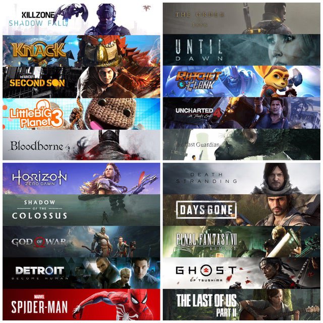 BlueGamingSA's tweet photo. حصريات جهاز PS4 من 2013 إلى 2020.
#PS4share https://t.co/e6xZuouL40
