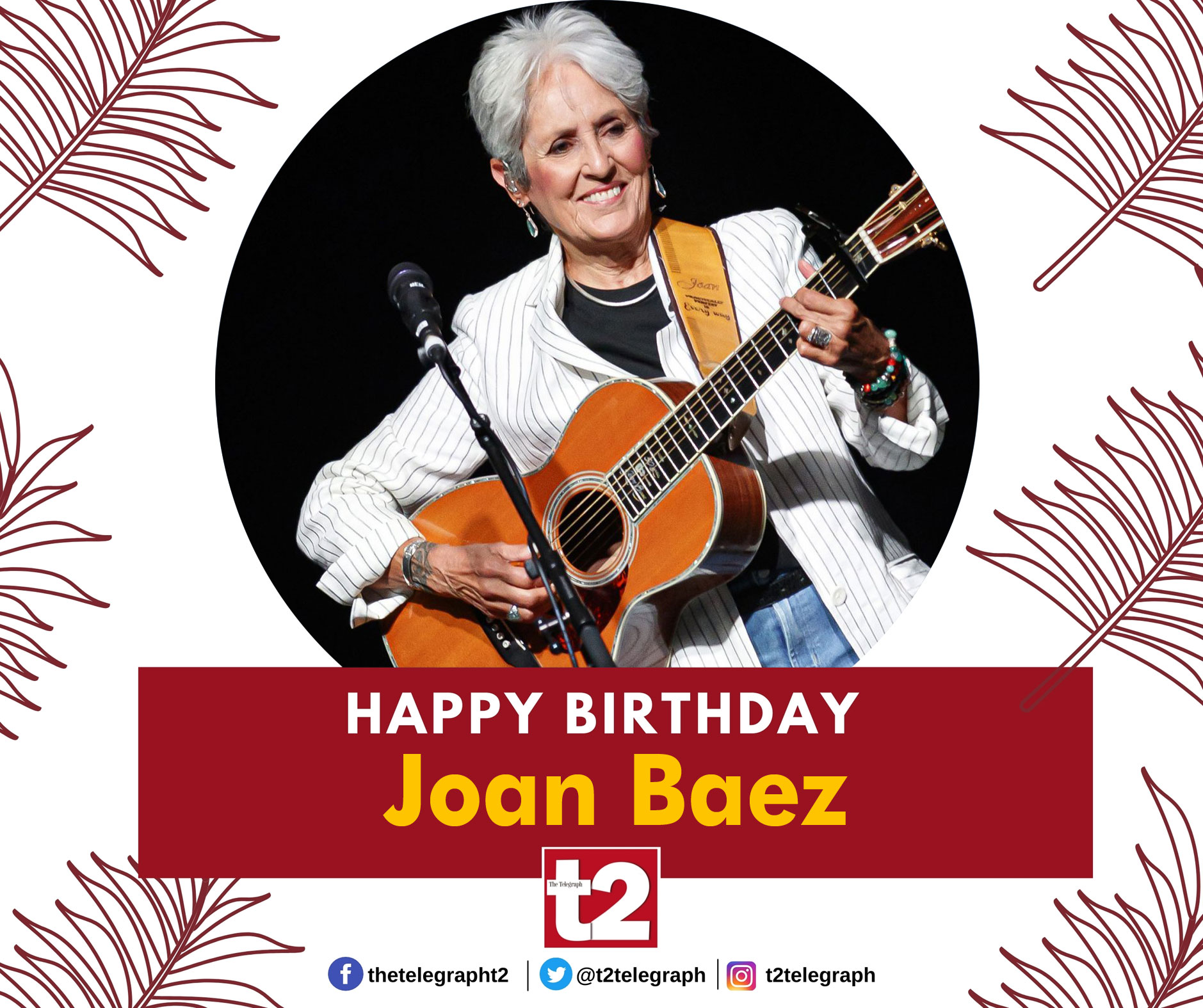 Happy birthday Joan Baez and thank you for making music that always speaks to the heart 