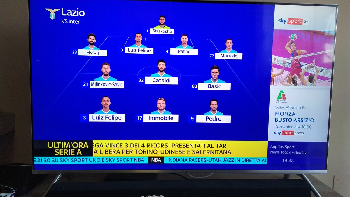 micune90's tweet photo. Ho fatto bene a prendere #luizfelipe al mantra... Mi fa un sacco di ruoli... Il bonus è nell'aria... #SkySport #laziointer https://t.co/kVtQHXVreH