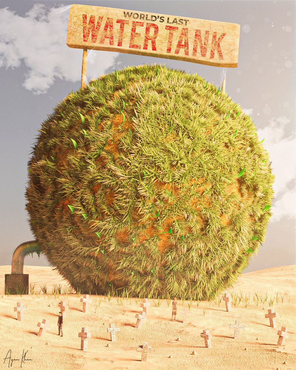 I can't believe this piece is still unsold😟. This is from one of my fav artworks

"World's LAST WATER tank" is still finding a collector on <a href="/opensea/">OpenSea</a> who like apocalyptic and meaningful art😄
0.15 $eth | Juice is in description🙃

opensea.io/assets/0x495f9…
RT like dis is your NFT👀