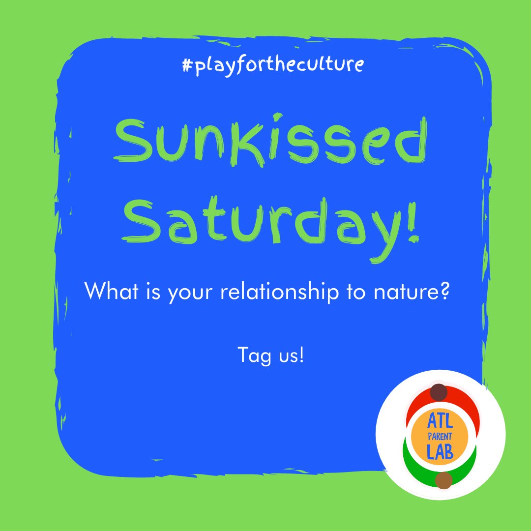 How does Mother Nature speak to you? 🌿🐜🌞Today, we want to know all your favorite outside activities! Let us know in the comments below or tag us in a video/picture! 🌻 #SunkissedSaturday ⁠

#PlayForTheCultureWeek #ATLParentLAB