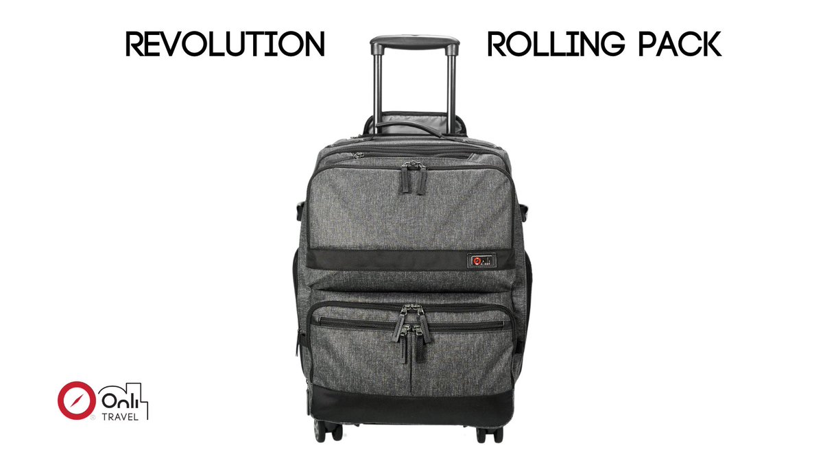 OnliTraveller's tweet photo. The patented, modular and expandable one bag travel solution from Onli Travel. Introducing the Revolution Rolling Pack with 4-wheel spinning, it is going to be a revolution in travel. Learn more: https://t.co/8J2M3pRie2 #onlitravel #onebagtravel #travel #carryon #nevercheckabag https://t.co/nHD5fIV31t