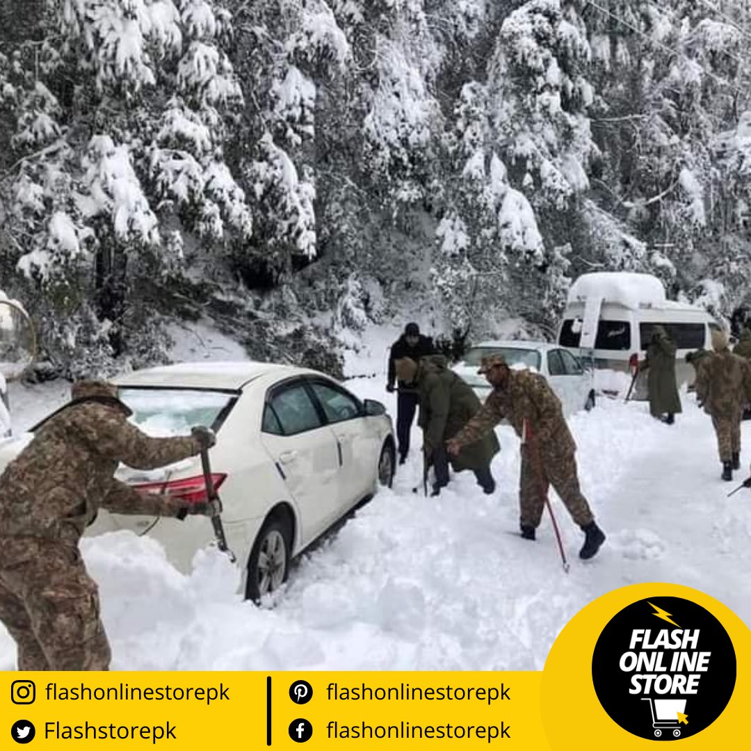 Flashstorepk's tweet photo. Extremely tragic news coming in from #Murree. Prayers for the families who have faced this tragedy and all those still trying to get to safety. https://t.co/tAiCMsJ87f