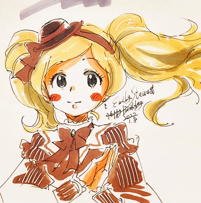 ミラーリング・ナイトティー衣装エミリーちゃん。
お誕生日って事で。 