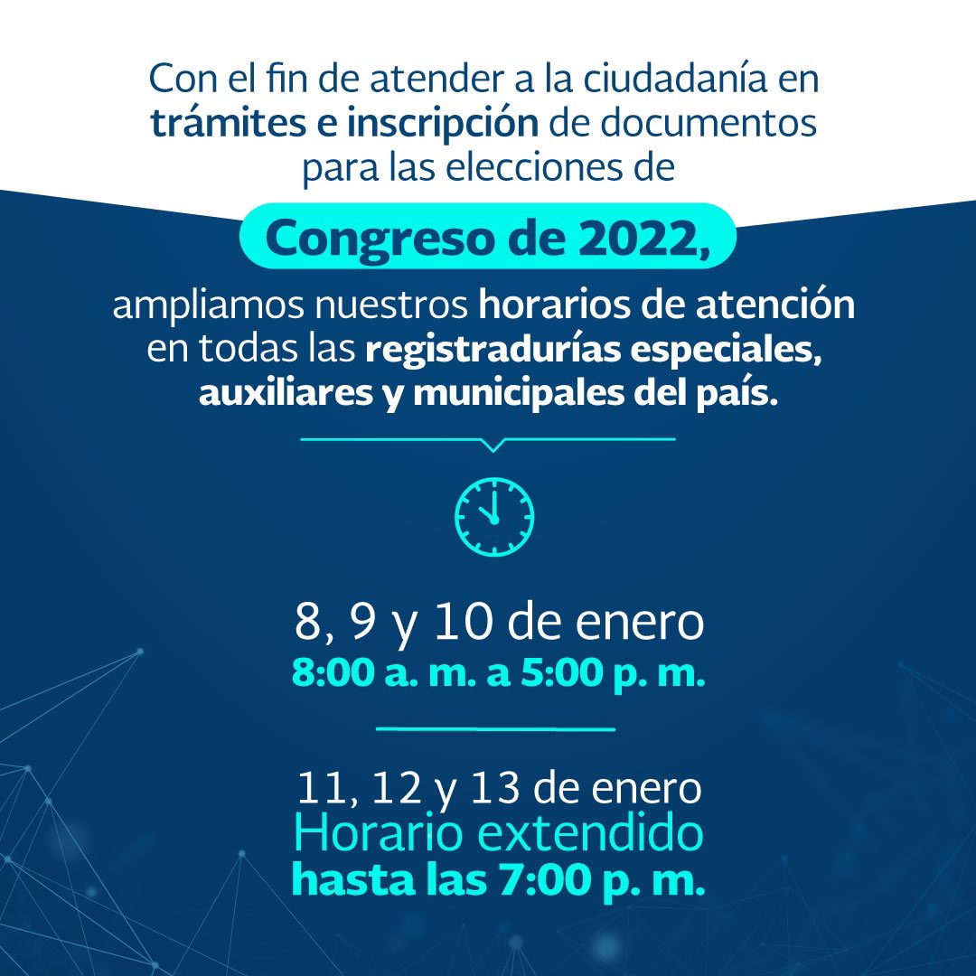 Conoce nuestros horarios especiales y asiste a la Registraduría más cercana a tu lugar de domicilio o a los puntos autorizados, para cambiar tu puesto de votación y participar en las elecciones de Congreso 2022.

📍Consulta aquí los puestos autorizados:  bit.ly/3JLKa7l