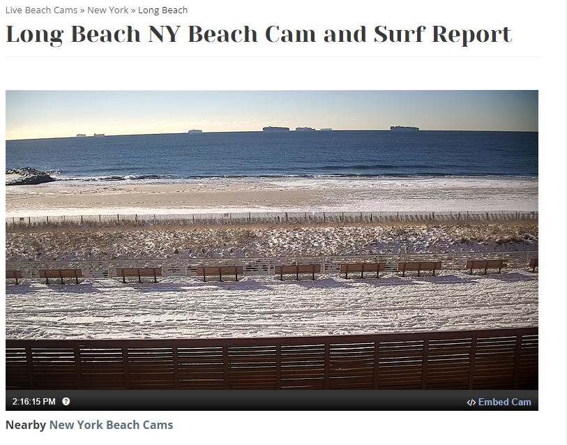 b_muzz's tweet photo. Good morning Long Beach (New York). It’s your turn to witness a flotilla of container ships at anchor. Omicron hits America’s docks, including NY/New Jersey. #supplychains Full story:
https://t.co/lOjC5lhuOP https://t.co/mCCMJFUWWQ