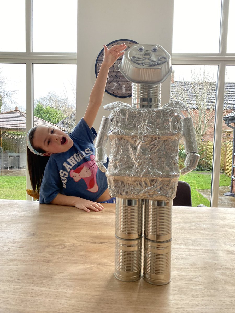 emmadowen79's tweet photo. Someone’s been working on her optional homework - meet Robert! @TarporleyCE https://t.co/D7WaQVB3zf