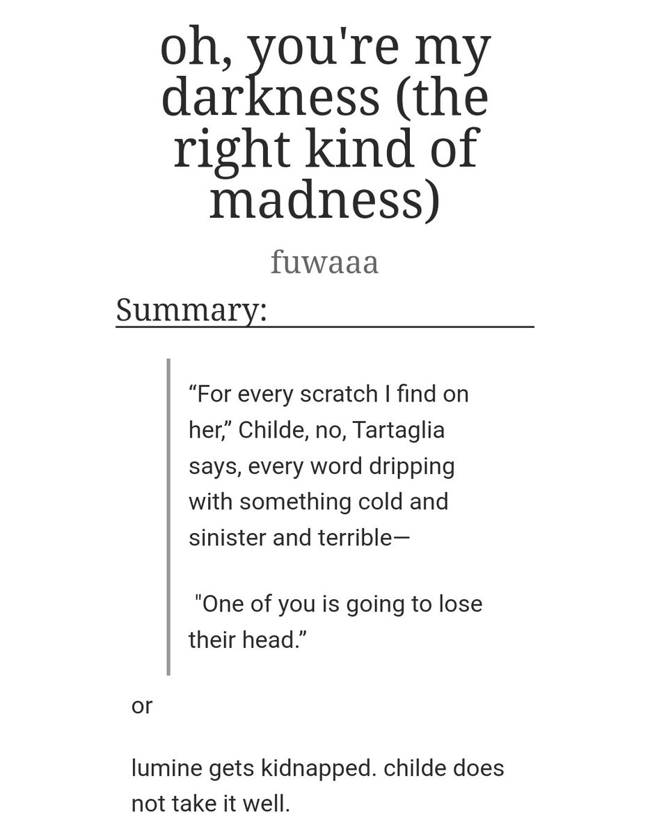 ⇨ #chilumi | oh, you're my darkness (the right kind of madness)

⇨ written for <a href="/chilumiyuanfen/">Viatrix Caeli: a Chilumi Zine ✨ RELEASED!!</a>

⇨ archiveofourown.org/works/36287416
