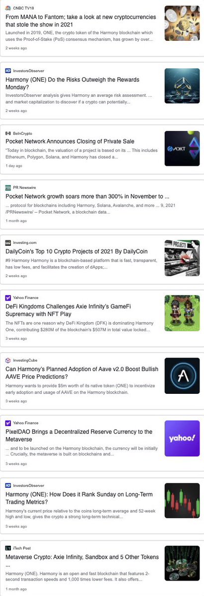 kratos_harmony's tweet photo. .@Google yields 🐮’ish results on search for “Harmony blockchain” Thank you 🙏 all the news outlets &amp; providers for mentioning / sharing @harmonyprotocol $ONE milestones, updates &amp; showcasing outlook of future of importance of blockchain &amp; futuristic world 👏 https://t.co/tyqqWOVqJV