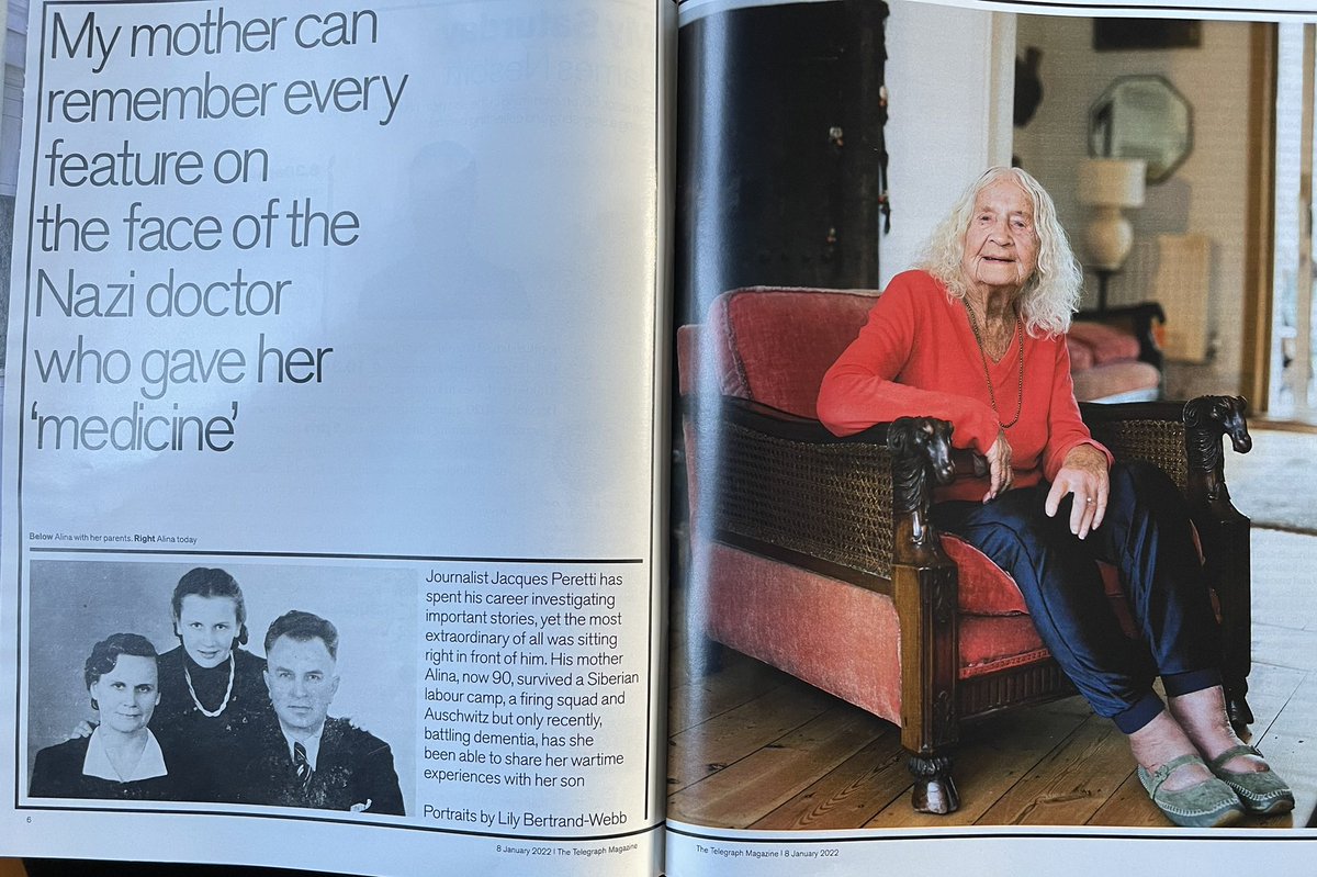 Honoured to have my mum’s story of how she survived Auschwitz and found our family serialised in Telegraph Weekend. As The Talmud says: live well, it is the greatest revenge. ‘Little Bird of Auschwitz’ is published by Hodder on 20th Jan. It’s something I’m very proud of.