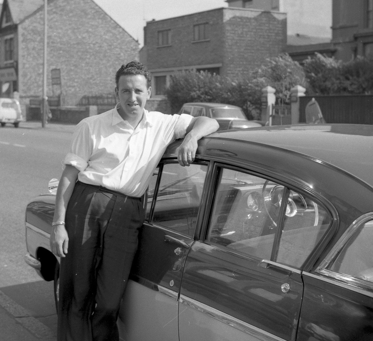 Durning Road, Liverpool circa 1961, photos with my mum and dad also with a group of childhood friends. My dad was a car salesman then at Robinson's Car Sales in Holt Road so always had the use of various cars. @angiesliverpool @YOLiverpool