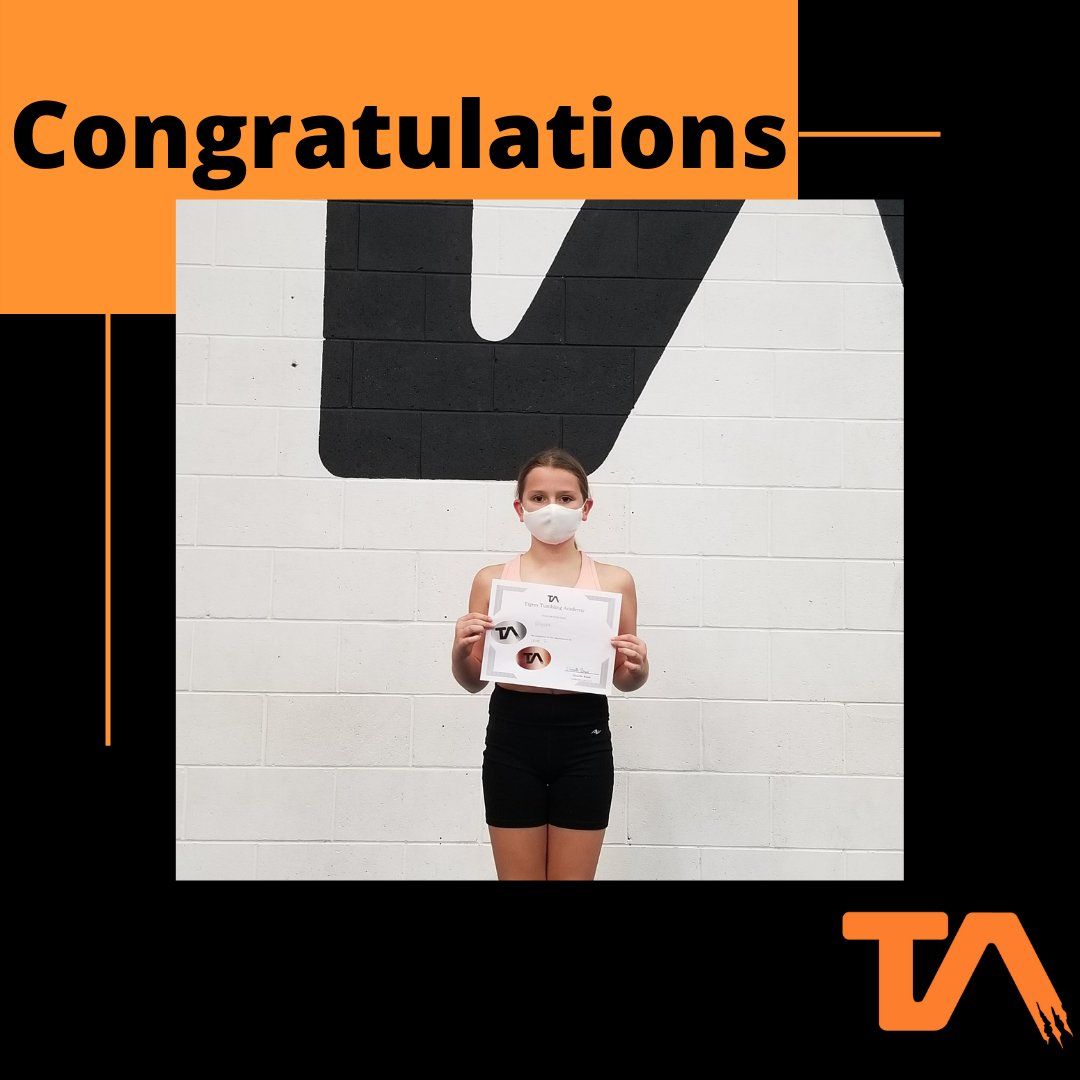 Tigers_Cheer's tweet photo. Congrats Alyssa on completing Level 2 Bronze and Silver! #TigersAthletics #TA #niagaracheerleading #FeelTheBite https://t.co/ECNvmW0sTh