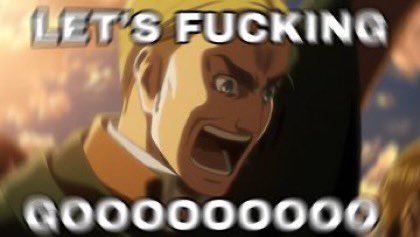 BAY4M1C0RE's tweet photo. LET'S FUCKING GO #aottwt #AttackonTitanFinalSeason https://t.co/rWQ5M11zfZ