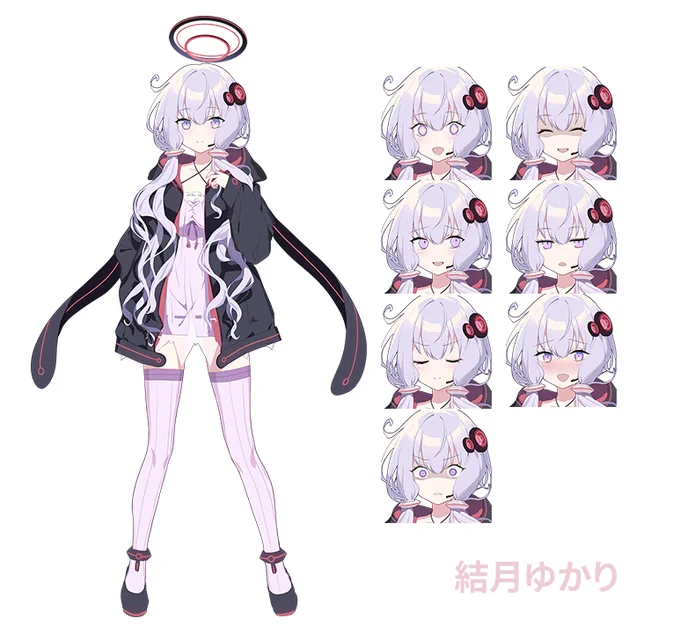 ゆかりさん立ち絵やっと終わった 