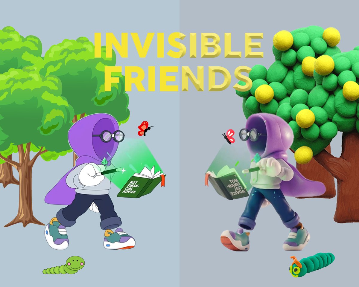 GerardNFTec's tweet photo. Is it real or is it just fantasy? 🤔@InvsbleFriends

Is it possible that these two meet? We'll see! Cartoon meets real-life Bing Bong! 🛎️ 

Come check out my fanart @MotionMarkus @RNDMCHARACTERS that I made for the community!

#NFTs #InvisibleFriends #RandomCharacters #fanart https://t.co/9TbKlytSIq