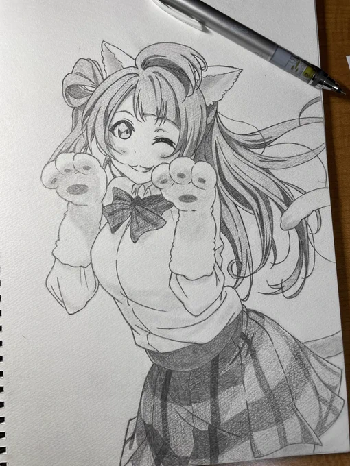 ラブライブから南ことり描きました#模写 #南ことり #ラブライブ 