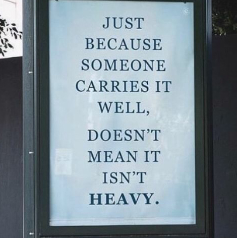 Kids who are taught to keep a stiff upper lip become adults who hide their suffering.

Appearing composed doesn't mean they aren't hurting. They might be reluctant to show vulnerability or impose on others.

The emotions people express aren't always a clue to the pain they feel.