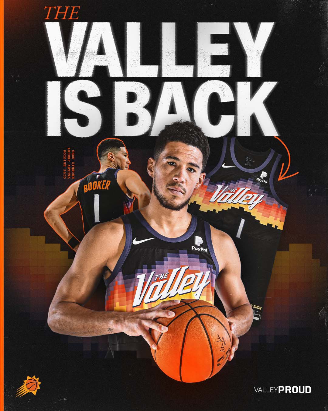 Devin Booker We Are The Valley NBA Phoenix Suns Shirt - Printing Ooze