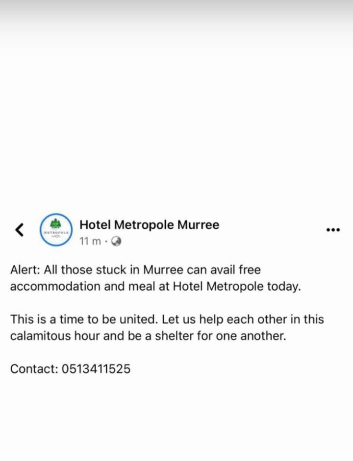 AhmedIjaz09's tweet photo. SPREAD THE WORD!! 
#MurreeAlert 
#Murree https://t.co/kmR0hQMfQy