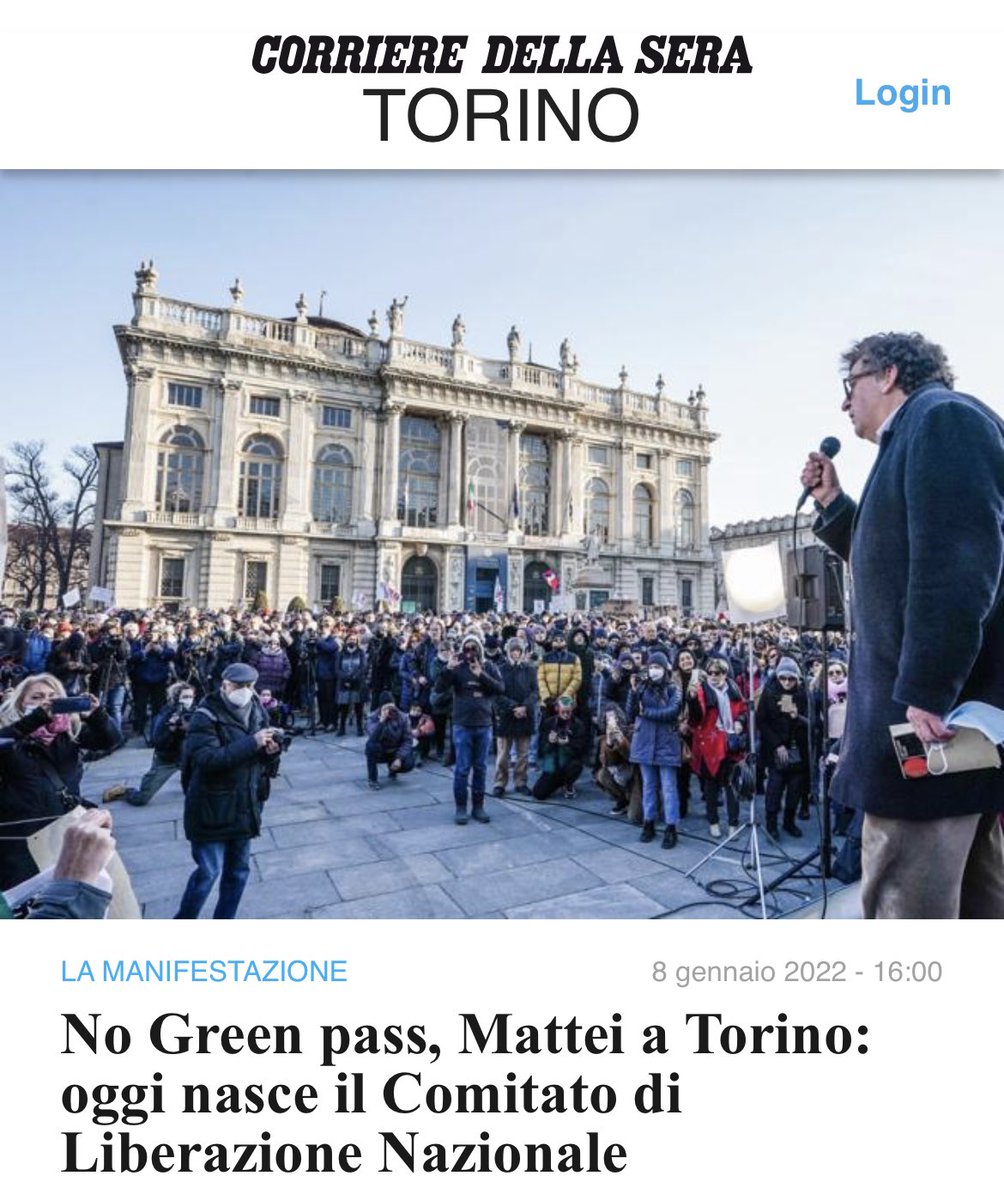 Che il Prof. Ugo #Mattei, qui a #Torino, la mia città medaglia d’oro della Resistenza, paragoni il CLN a quella porcheria che sta organizzando, genera in me una sola reazione: il disprezzo. 
<a href="/Anpinazionale/">A.N.P.I. Nazionale</a> <a href="/AnpiTorino/">Anpi Torino</a>