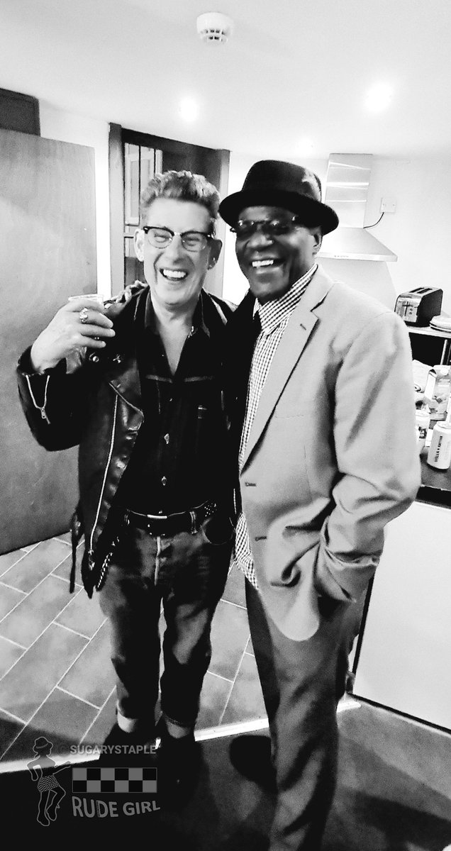 SugaryStaple's tweet photo. @NevilleStaple #FromTheSpecials #RoddyRadiation @SkaBillyRebels ❤🏁 https://t.co/apfWodoQvw