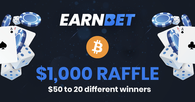 EarnBetCasino's tweet photo. 🤑$1,000 Raffle Giveaway!🤑

https://t.co/PZ5eEDbTnD Is Giving 20 People A Chance To Split $1,000 In Bitcoin!

Enter The Giveaway Via Our Gleam: https://t.co/x8UcXU5FCi

Complete As Many Tasks As Possible For The Best Chance Of Winning.

Best Of Luck!

#giveaway #airdrop #raffle https://t.co/u51qPbKKsl