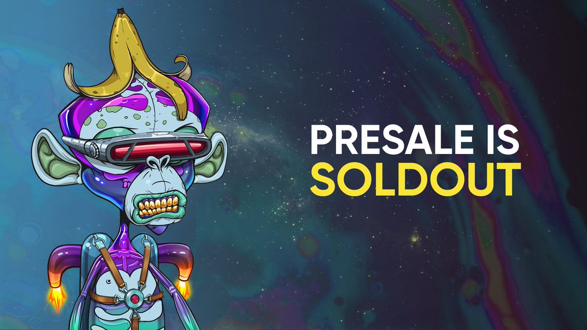 MoonApeLab's tweet photo. 🔥THE PRESALE IS SOLD OUT!🔥

NO SALE IS GOING TO HAPPEN TOMORROW (JAN 9th)!
 
There was a very limited supply of passes and the demand was huge. The fastest got the one!

Also, it was a tough hour for our server, requiring the devs to maintain it in real-time. https://t.co/gclBTYXlWA