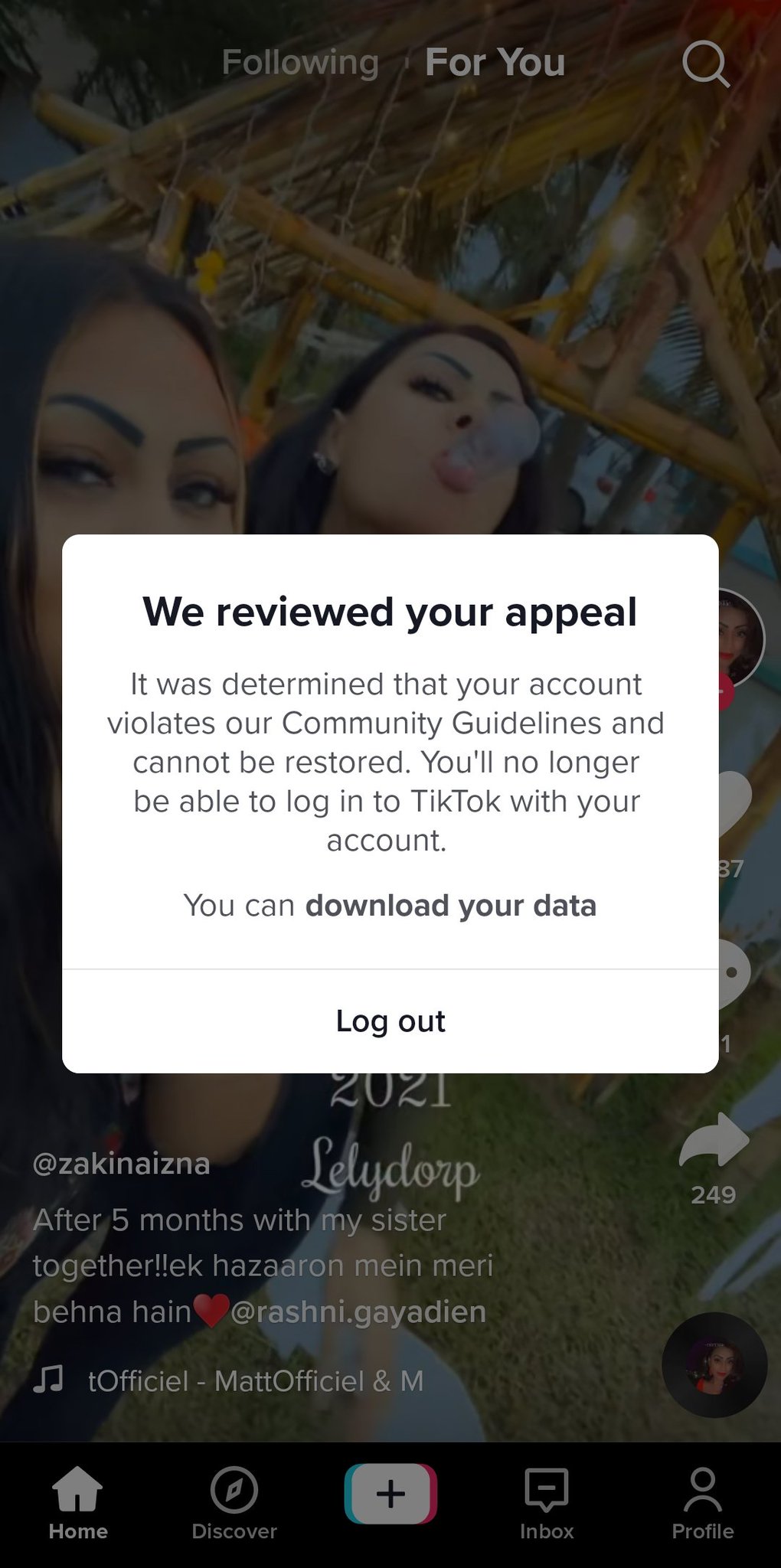 Rosaniva on Twitter " darkooles TikTokSupport Same happened to me