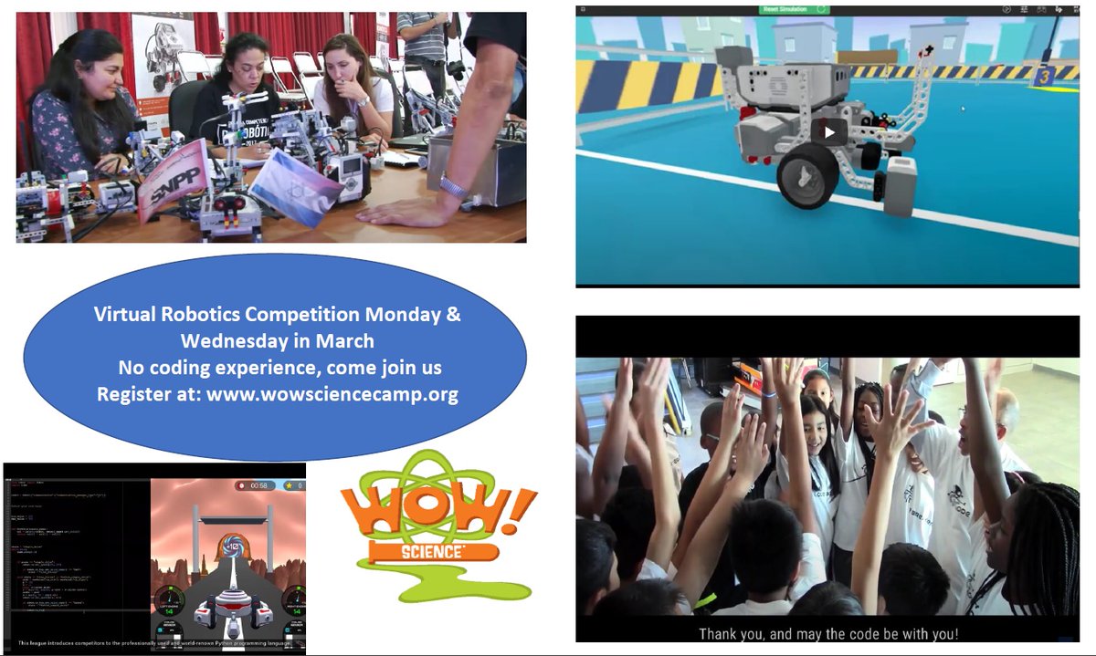 Register now for virtual robotics competition - Limited Space!