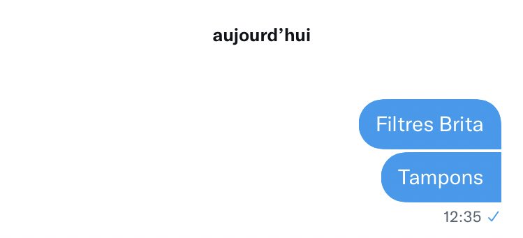 Eris_Lepoil's tweet photo. Mes autoDM me servent souvent de liste de choses à faire / lire / pas oublier. Devinez ce que je n’ai pas acheté en faisant les courses ? #IHadOneJob https://t.co/xCZhw078Jf