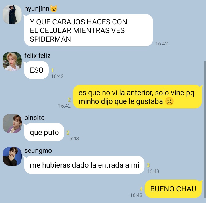 chnglixxie's tweet photo. 65.
usaba el celu en el cine ok entiendo https://t.co/PIjgwk54CN
