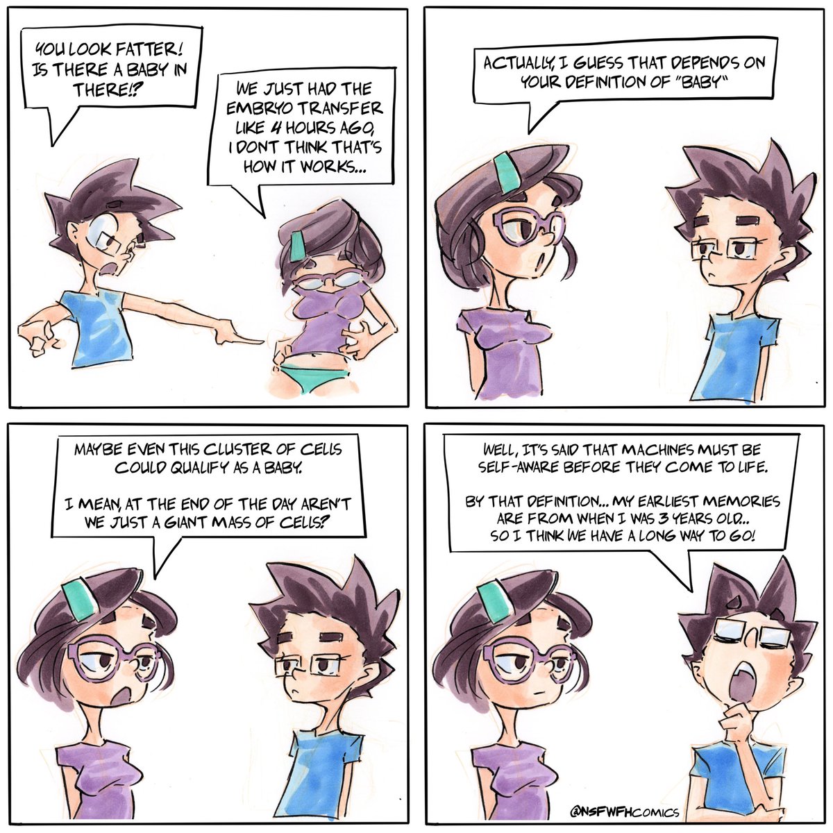 FarmToTableguy's tweet photo. Where do you draw the line? A mass of cells or self awareness?

#IVF #NSFWFH #4koma https://t.co/eu98Ztqtkl