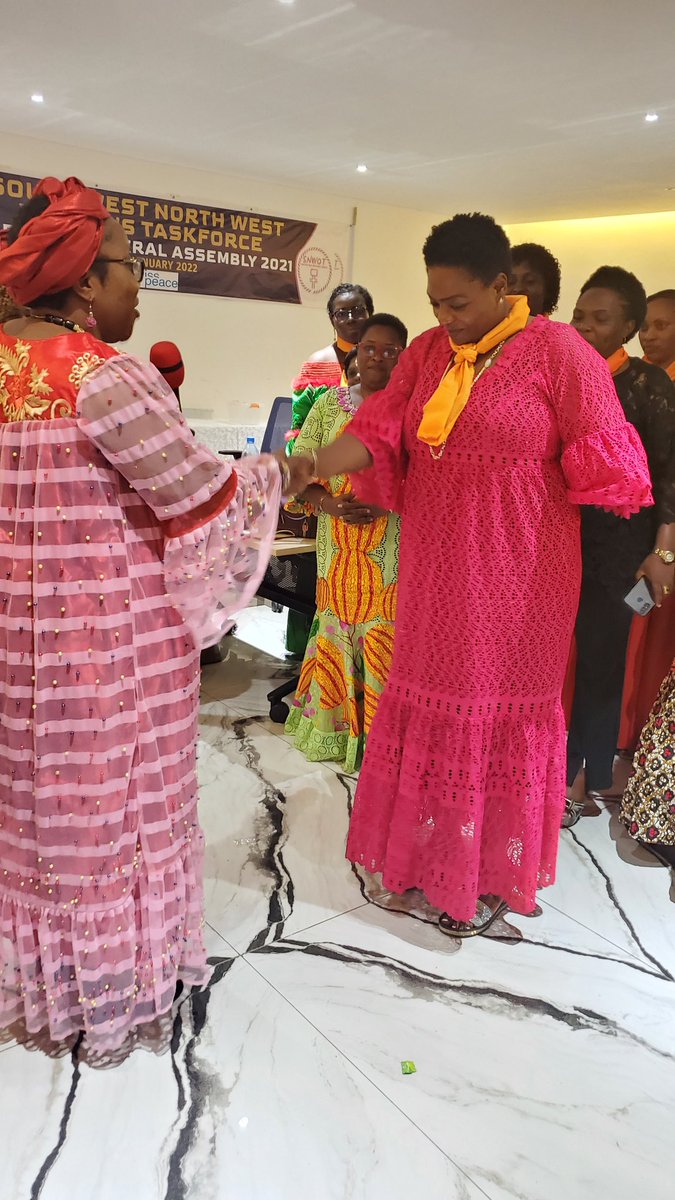 Meet Serah Derval Lifanda Eposi, the newly elected General Coordinator 4 SW NW Women Task- Force, (SNWOT) #StandWithWomen4Peace #WomenBuildingPeace #PieceByPiece <a href="/Snwot4/">SW/ NW Women's Task Force, Cameroon</a> <a href="/CanadaCameroon/">Canada in Cameroon</a> <a href="/USEmbYaounde/">U.S. Embassy Yaounde</a> <a href="/FESKamerun/">FES Kamerun</a> <a href="/SwissAmbYaounde/">Embassy of Switzerland in Yaoundé</a> <a href="/tausendsonnen/">Sarah Koch</a> <a href="/JLStalon/">stalon jean-luc</a> <a href="/Reachoutreo/">Omam  Esther</a> <a href="/s_cameroon/">Cameroon Women's Peace Movement (CAWOPEM)</a>