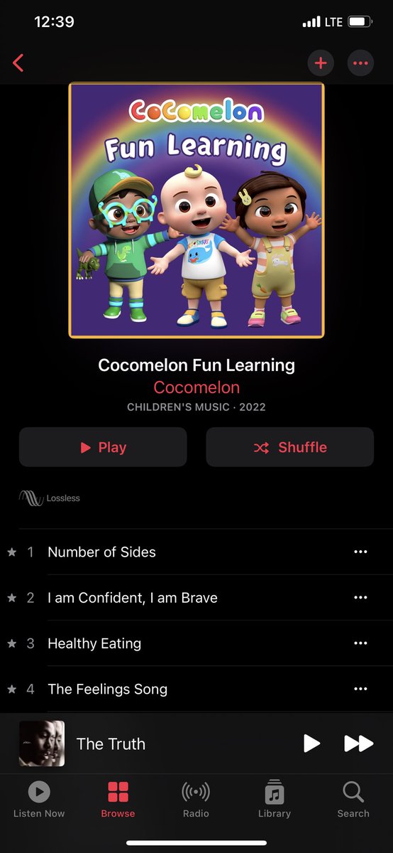 Dots61's tweet photo. My daughter about to be happy about this coco melon just dropped an album! 🤣 @cocomelonkids https://t.co/GvpOARIRJA
