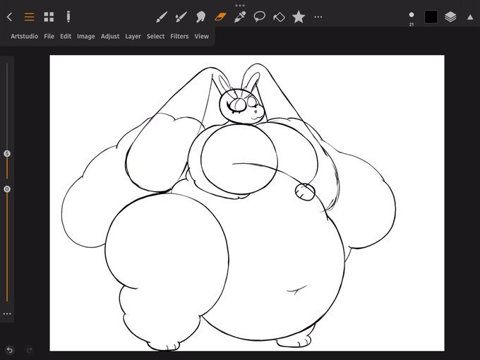 She&rsquo;s coming along great! Gonna have lot of floof on her bunny ears :3 https://t.co/RSrHKYrhgO