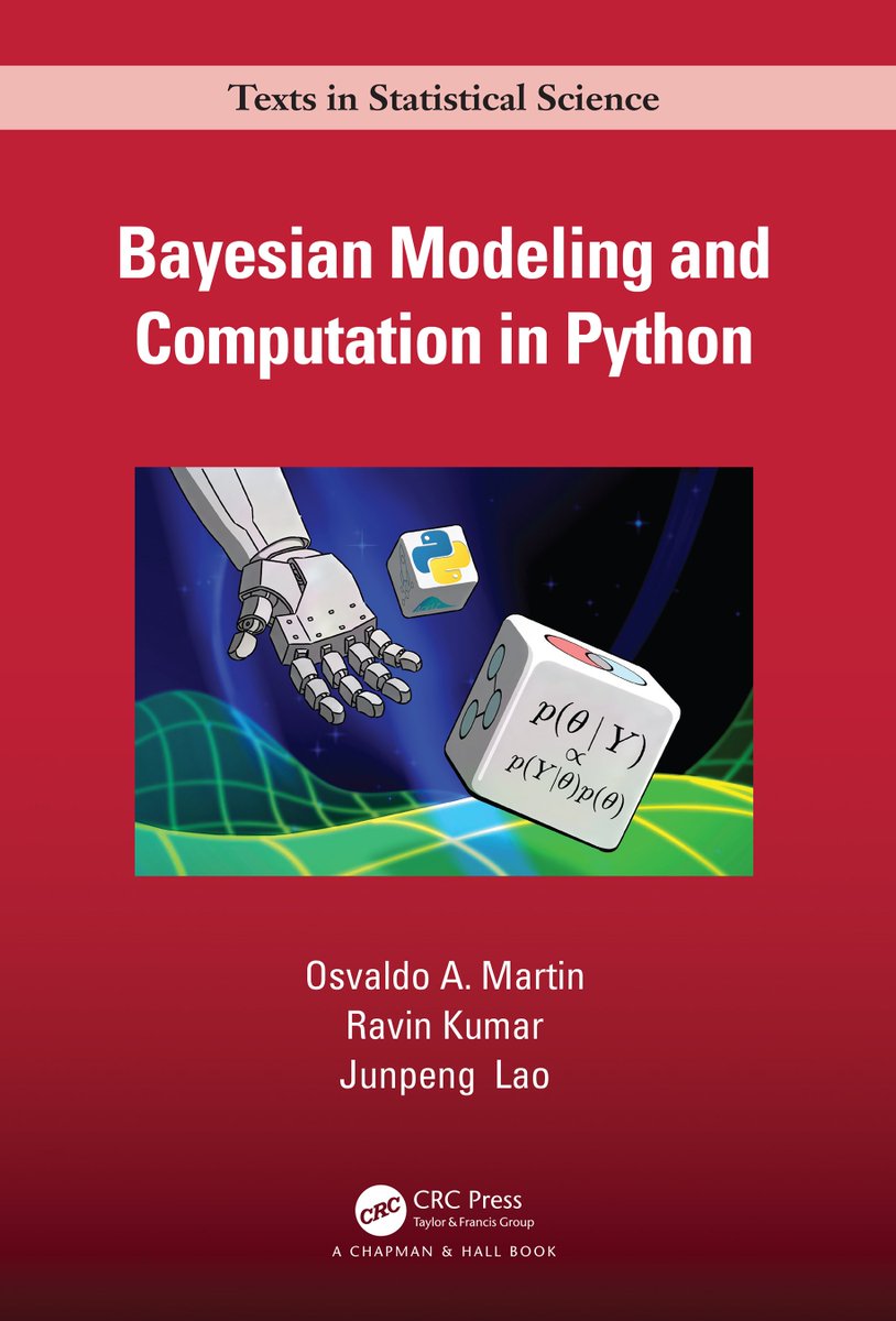 Bayesian Modeling and Computation in Python
Online Book by <a href="/aloctavodia/">aloctavodia.bsky.social</a> <a href="/canyon289/">RavinKumar</a> @junpenglao 
Powered by Jupyter Book
 
bayesiancomputationbook.com/welcome.html