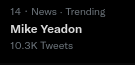 Mike Yeadon is current #trending at Number 14 in #Britain. 

Shall we get him to Number 1? It's worth a punt. 

Let's get it going #MikeYeadon RT RT RT 🔥