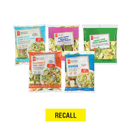 Recall – Selected PC Salad Kits are being recalled - See details &gt;recalls-rappels.canada.ca/en/alert-recal…