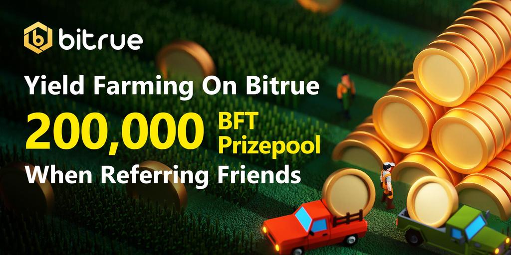Take part in Bitrue's yield farming to get up to 500% APY. Refer friends through the Bitrue app &amp; share 200,000BFT in prizes! #BitrueFarmers
bitrue.com/user/register?…
